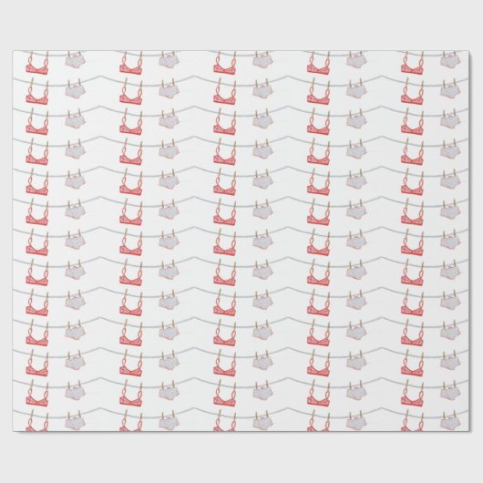 Wäscherei-Tageswäsche-Packpapier Geschenkpapier (Flach)