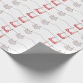 Wäscherei-Tageswäsche-Packpapier Geschenkpapier (Ecke)