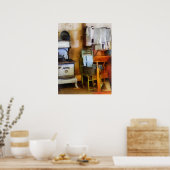 Wäscherei Trocknen in der Küche Poster (Küche)