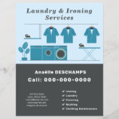 Wäscherei und Bügelservice Flyer (Vorne)