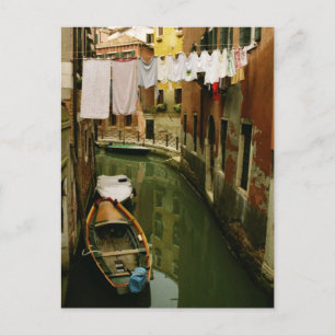 Wäscherei Venezianisch Canal Postkarte
