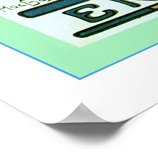 Wäscherei ~ Vintage Werbung Poster (Ecke)