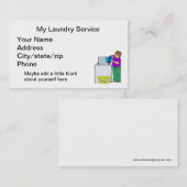 Wäscherei Visitenkarte (Vorne/Hinten)