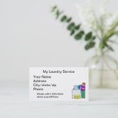 Wäscherei Visitenkarte (Stehend Vorderseite)