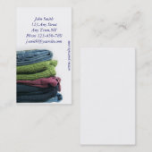 Wäscherei-Visitenkarte-Schablone Visitenkarte (Vorne/Hinten)