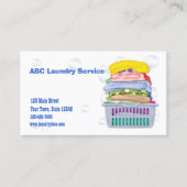 Wäscherei-Visitenkarte Visitenkarte (Vorderseite)