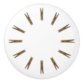 Wäscherei Wäschespinne Keramikknauf (Vorderseite)