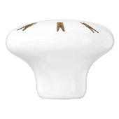 Wäscherei Wäschespinne Keramikknauf (Seitenansicht)