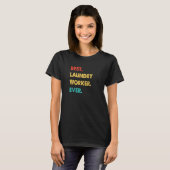 Wäschereiarbeiter Beruf Retro Beste Wäscherei T-Shirt (Vorne ganz)