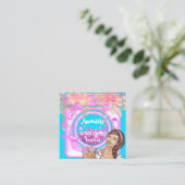 Wäschereireinigungsdienste QRCode-Logo Quadratische Visitenkarte (Stehend Vorderseite)