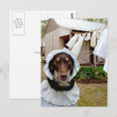 Wäscherin Postkarte (Vorne/Hinten)