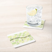 Wäscherin Rechteckiger Pappuntersetzer (Vor Ort)