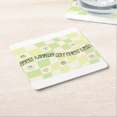 Wäscherin Rechteckiger Pappuntersetzer (angewinkelt)