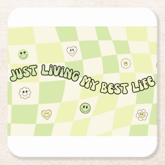 Wäscherin Rechteckiger Pappuntersetzer (Vorderseite)