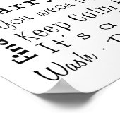 Wäschesaal Rules Poster (Ecke)