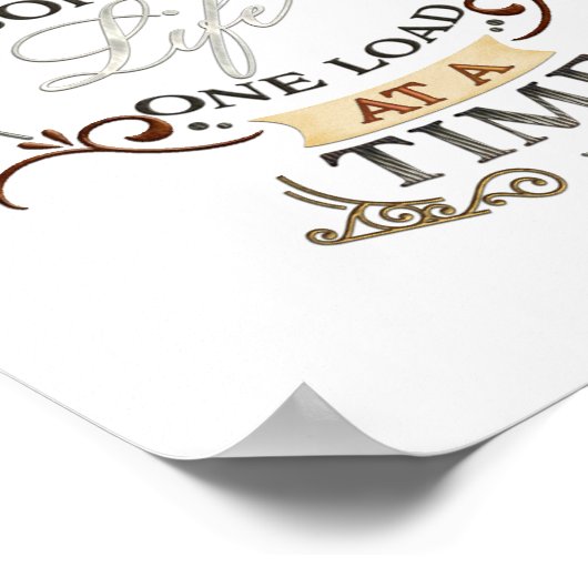 Wäschesaal Sortiert Leben für Last Poster (Ecke)