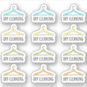 Wäscheschleife für Trockenreinigung wählt Erinneru Aufkleber (Vorderseite)