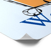 Wäscheservice, Bügeleisen, Buttone, Seife Poster (Ecke)