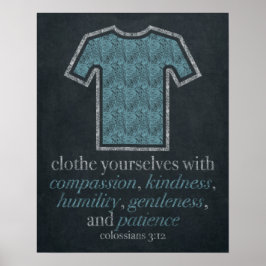 Wäscheservice Chalkboard Art 16x20 Poster