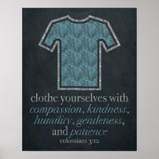 Wäscheservice Chalkboard Art 16x20 Poster (Vorne)