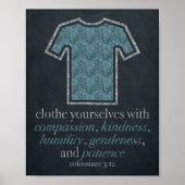 Wäscheservice Chalkboard Art 8x10 Poster (Vorne)