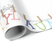 Wäscheservice Geschenkpapier (Rolleneckpunkt)