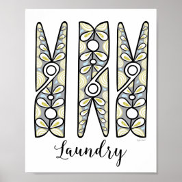 Wäscheservice im Zimmer Wand an Wand Kunst