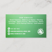 Wäscheservice Landschaftsschutz Wasserfarbe Visitenkarte (Rückseite)