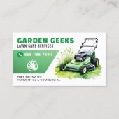 Wäscheservice Landschaftsschutz Wasserfarbe Visitenkarte (Vorderseite)