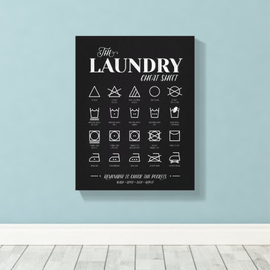 Wäscheservice Leinwanddruck (Insitu (Holzboden))