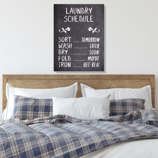 Wäscheservice Leinwanddruck (Insitu (Schlafzimmer))