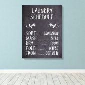 Wäscheservice Leinwanddruck (Insitu (Holzboden))