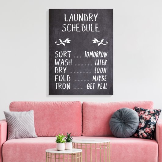 Wäscheservice Leinwanddruck (Insitu (Wohnzimmer))