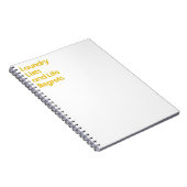 Wäscheservice-Listen & Life-Regrets-Notebook Notizblock (Rechte Seite)