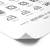 Wäscheservice Poster (Ecke)