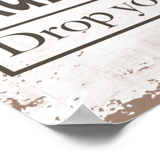 Wäscheservice Poster (Ecke)