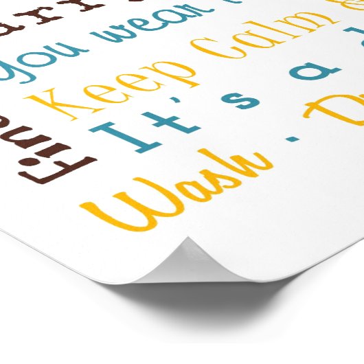 Wäscheservice Poster (Ecke)