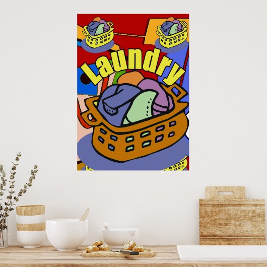 Wäscheservice Poster (Küche)