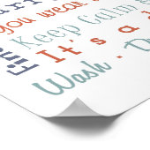 Wäscheservice Poster (Ecke)