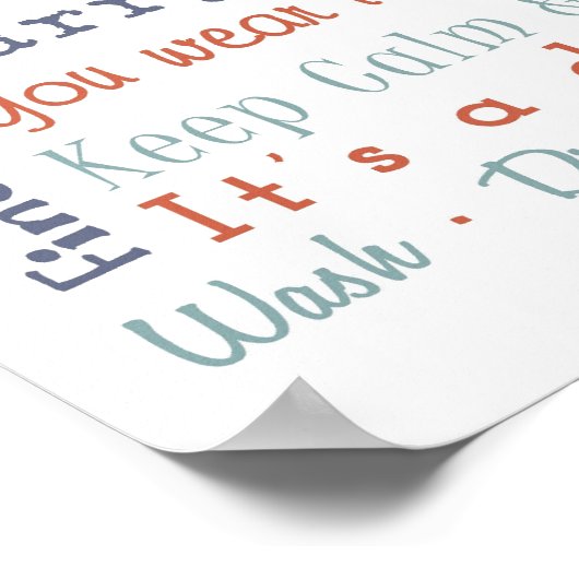 Wäscheservice Poster (Ecke)