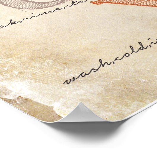 Wäscheservice Poster (Ecke)