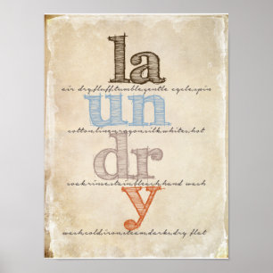 Wäscheservice Poster