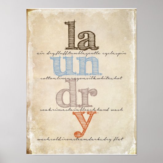 Wäscheservice Poster (Vorne)