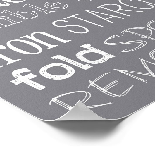 Wäscheservice Poster (Ecke)