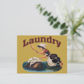 Wäscheservice Postkarte (Stehend Vorderseite)