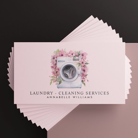 Wäscheservice: QR-Code leeren Visitenkarte