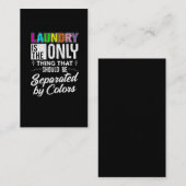 Wäscheservice - Unterstützung für die Farbgleichhe Visitenkarte (Vorne/Hinten)