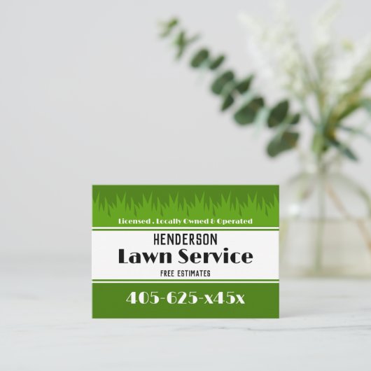 Wäscheservice Visitenkarte (Stehend Vorderseite)