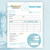 Wäscheservice Waschsalon Bestellformular Notizblock