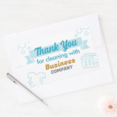 Wäscheservice Waschsalon Trockenreiniger Vielen Da Rechteckiger Aufkleber (Umschlag)